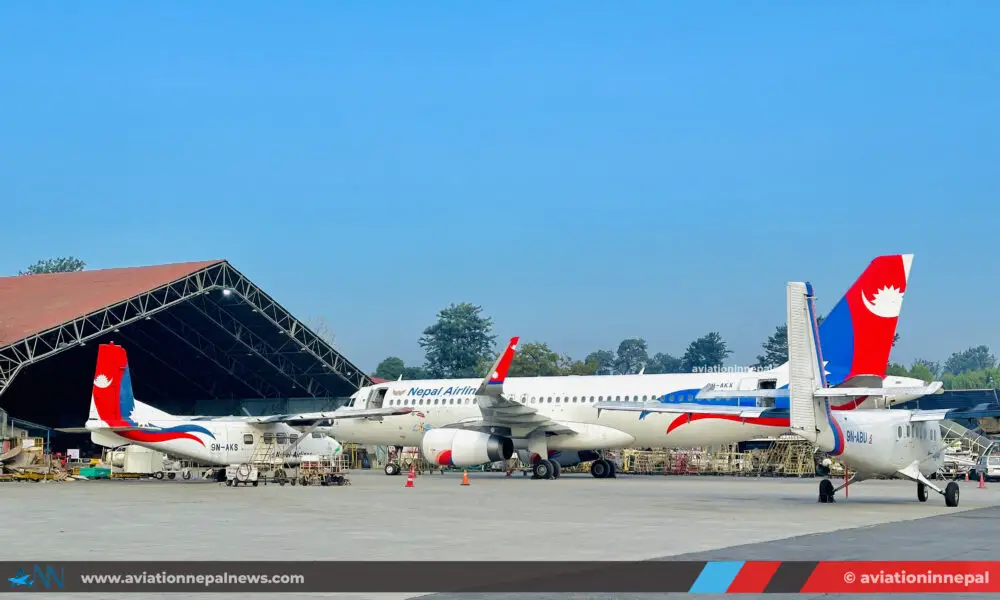 Nepal Airlines Hangar - Aviation in Nepal