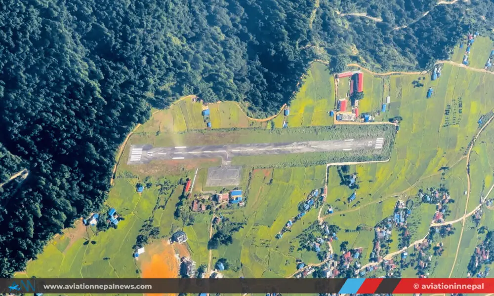Rumjatar Airport Aerial VIew - Aviation in Nepal