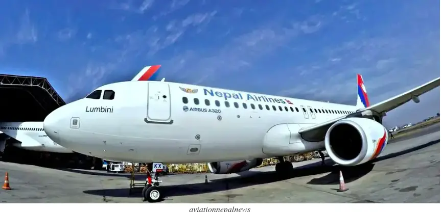 Nepal Airlines Airbus A320 - Aviation in Nepal