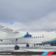 Shree Airlines New Dash 8 aircraft in Goose Bay Airport Canada - Aviation in Nepal