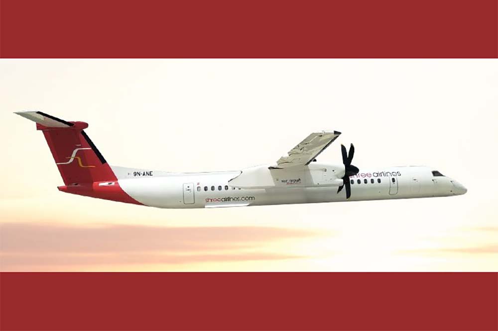 Shree Airlines Q400 Dash 8 - Aviation in Nepal