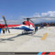 Helicopters parked at new Nalinchwok Heliport, Bhaktapur - Aviation in Nepal