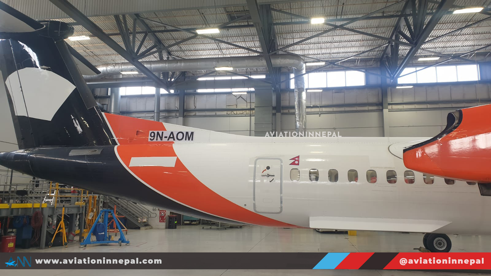 Shree Airlines New Dash 8 aircraft 9N-AOM - Aviation in Nepal (Copyright Reserved)